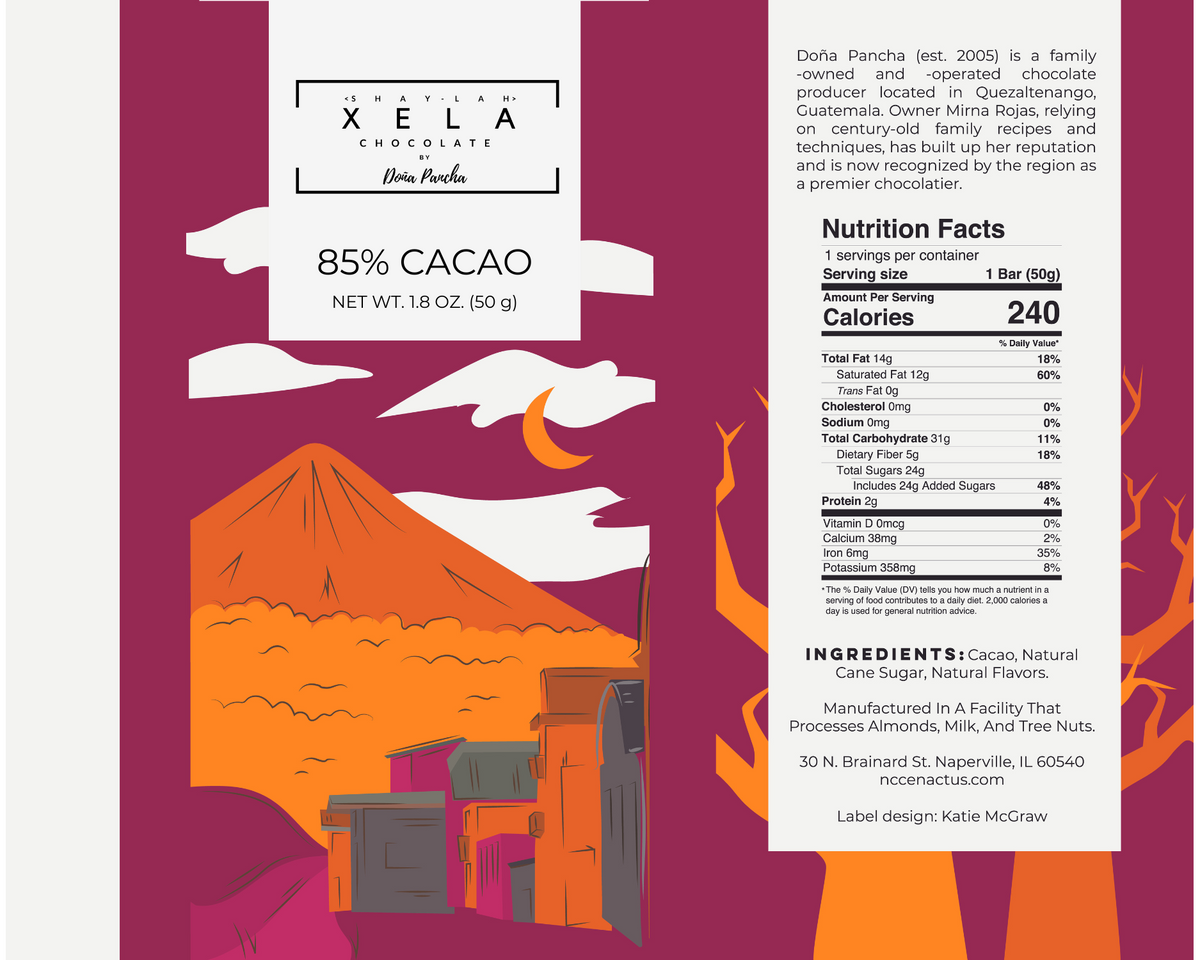 Xela Guatemala Chocolate Bars | 70% Cacao – North Central College