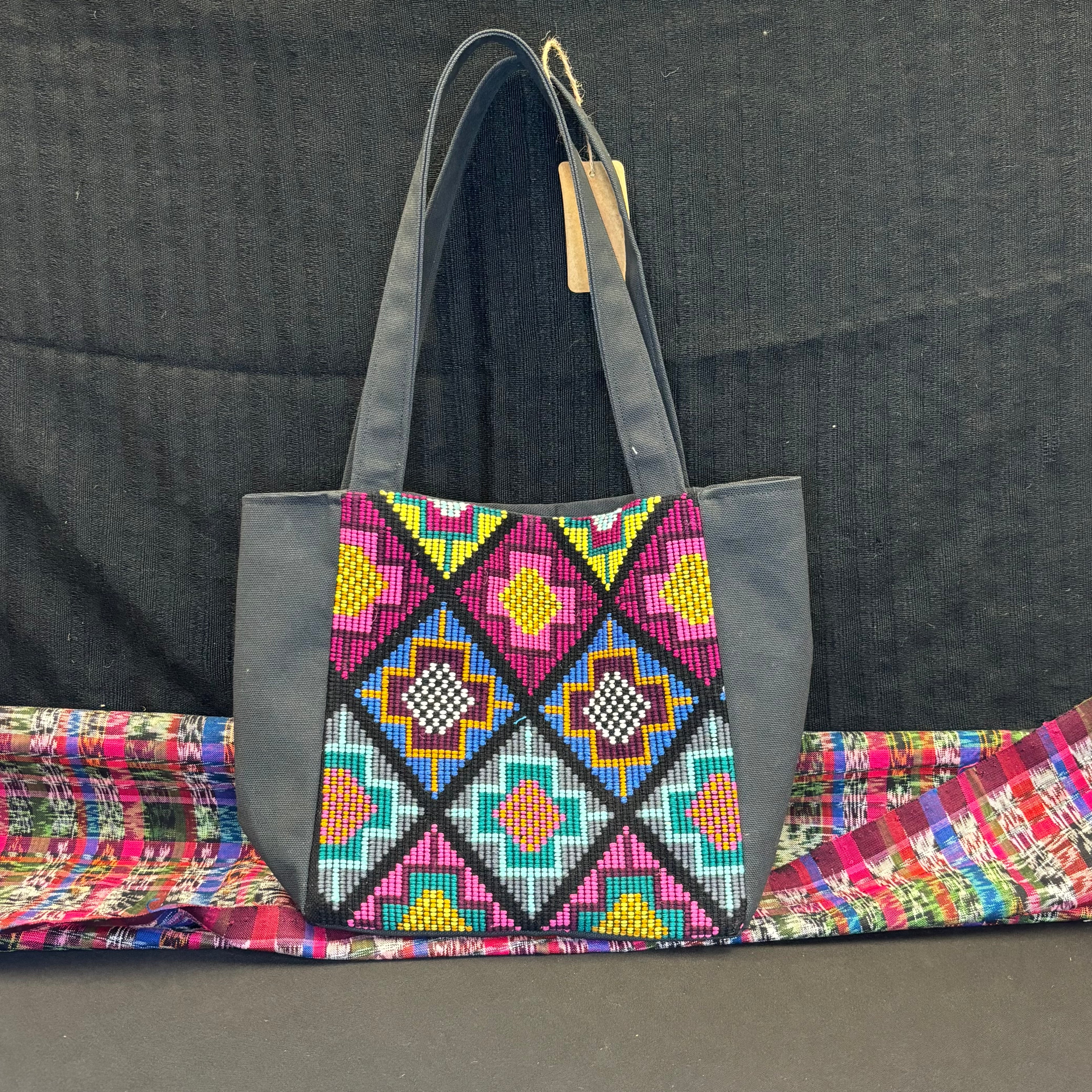 Embroidered Small Tote