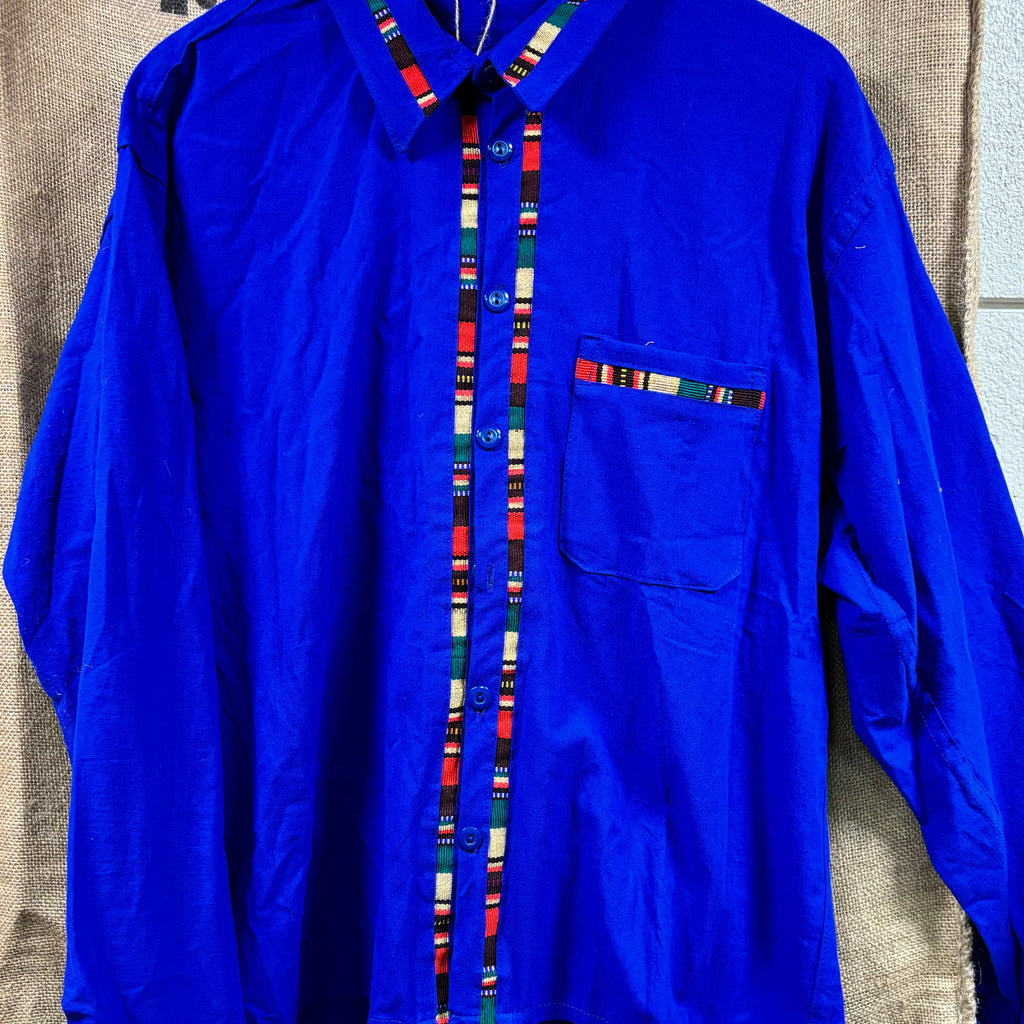 Long-sleeved Embroidered Shirt