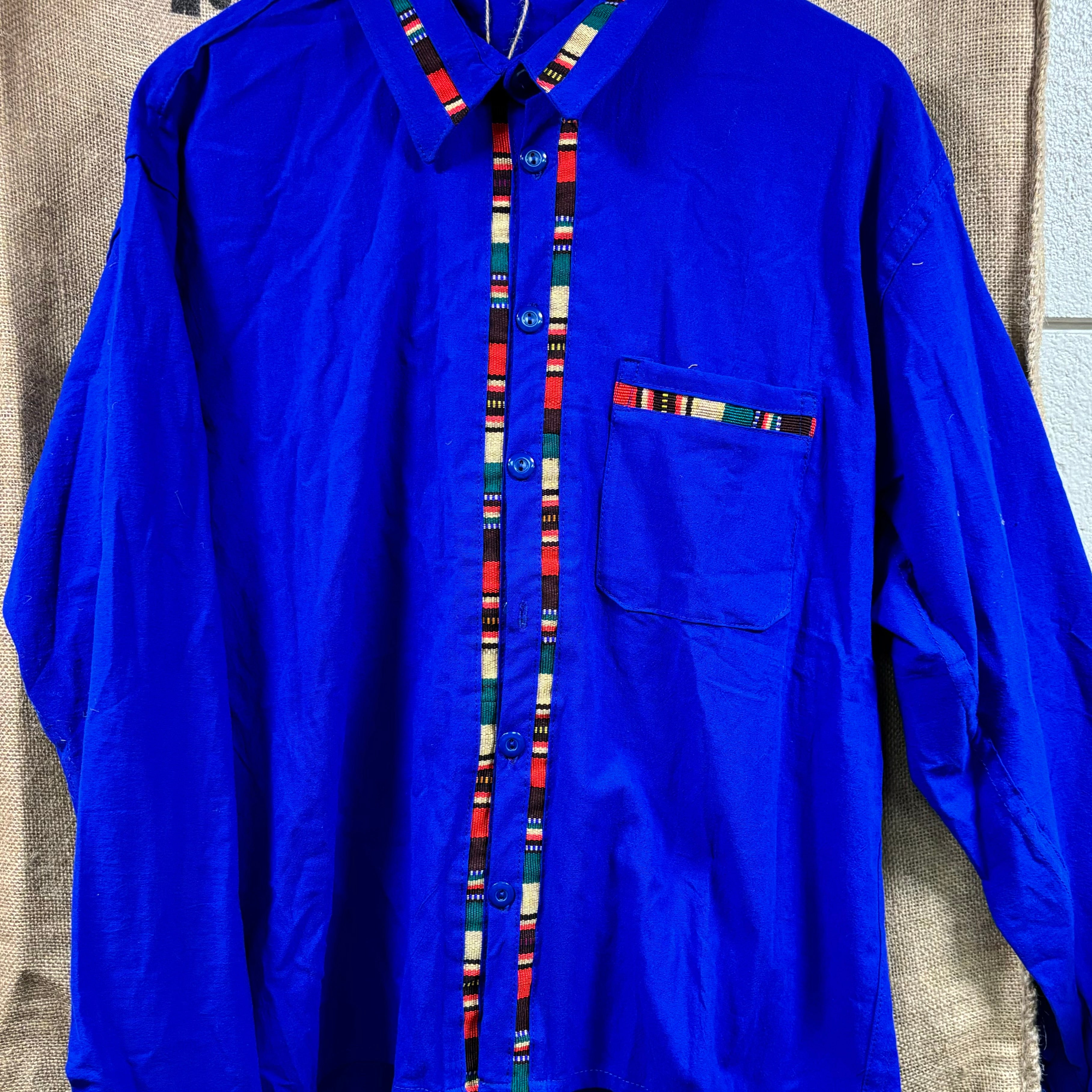 Long-sleeved Embroidered Shirt