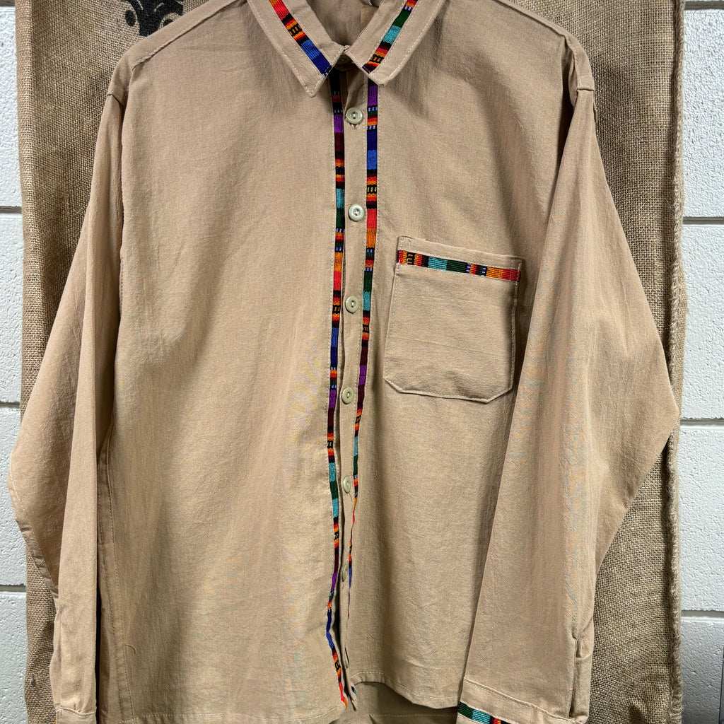 Long-sleeved Embroidered Shirt