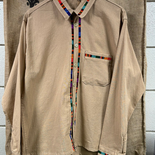 Long-sleeved Embroidered Shirt